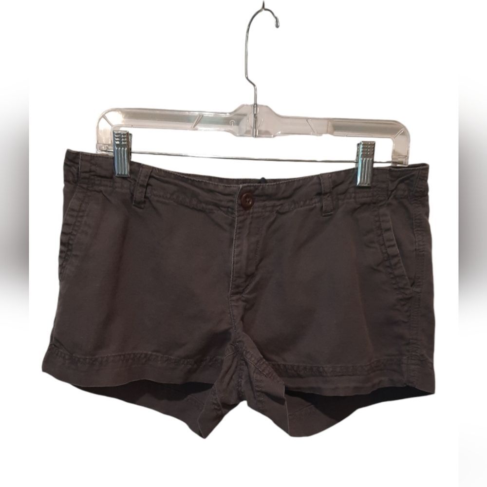 The North Face Shorts Womans 8 Gray Cotton Linen Outdoor Nature Sport Activewear